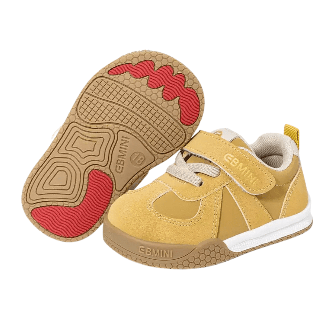EBMINI® AVI – Sneaker Barefoot per Bambini - Ebmini Italia - Giallo - 18 (soletta 12 cm)