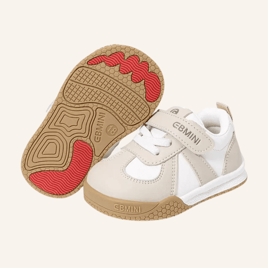 EBMINI® AVI – Sneaker Barefoot per Bambini - Ebmini Italia - Beige - 18 (soletta 12 cm)