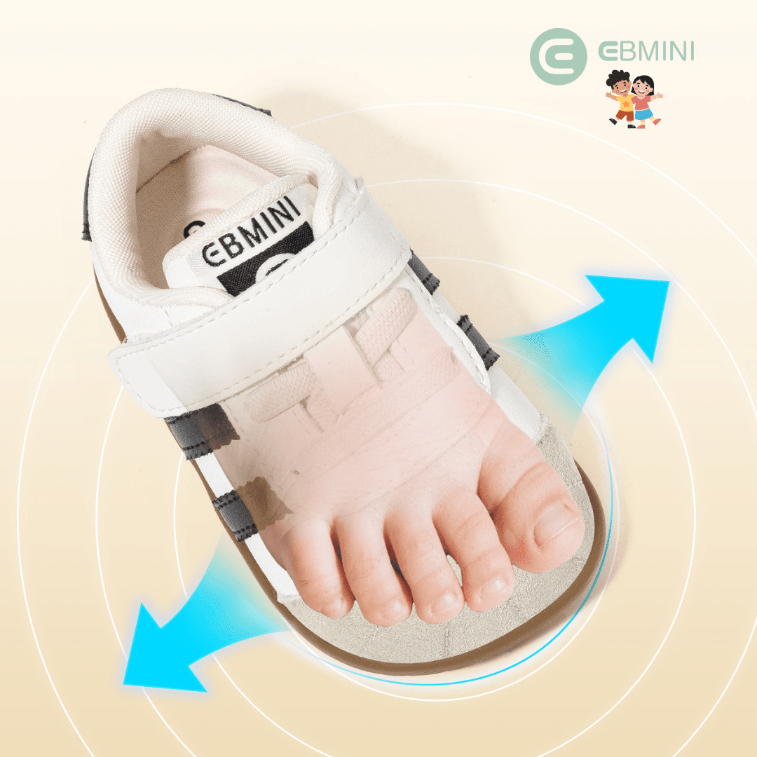 EBMINI® ARL – Sneaker Barefoot per Bambini - Ebmini Italia - Marrone - 18 (soletta 12,1 cm)