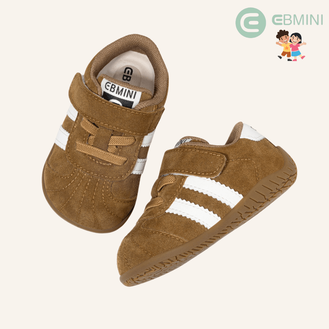 EBMINI® ARL – Sneaker Barefoot per Bambini - Ebmini Italia - Beige - 18 (soletta 12,1 cm)
