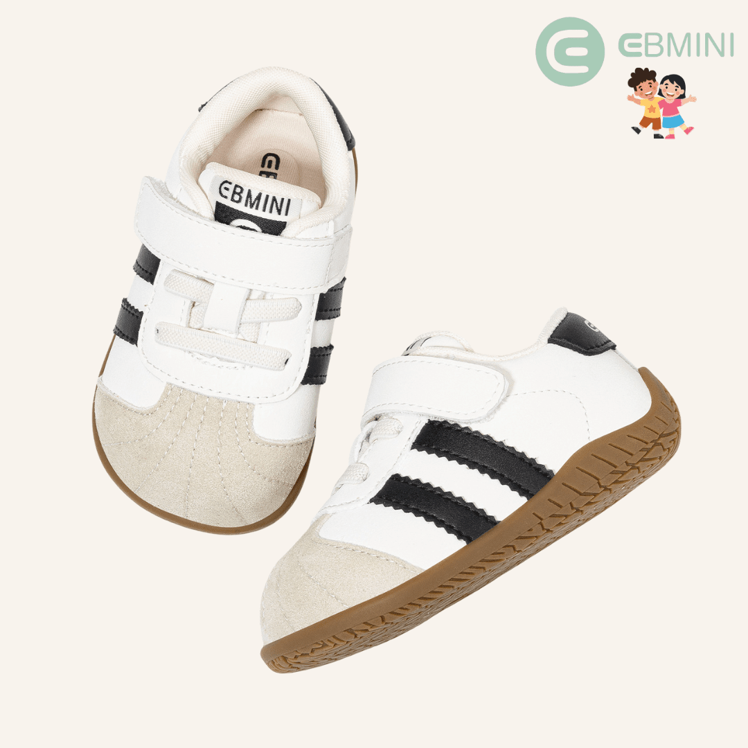 EBMINI® ARL – Sneaker Barefoot per Bambini - Ebmini Italia - Bianco - 18 (soletta 12,1 cm)