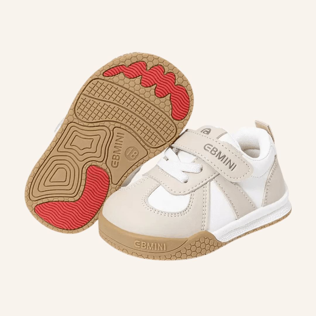 EBMINI® AVI – Sneaker Barefoot per Bambini - Ebmini Italia - Beige - 18 (soletta 12 cm)