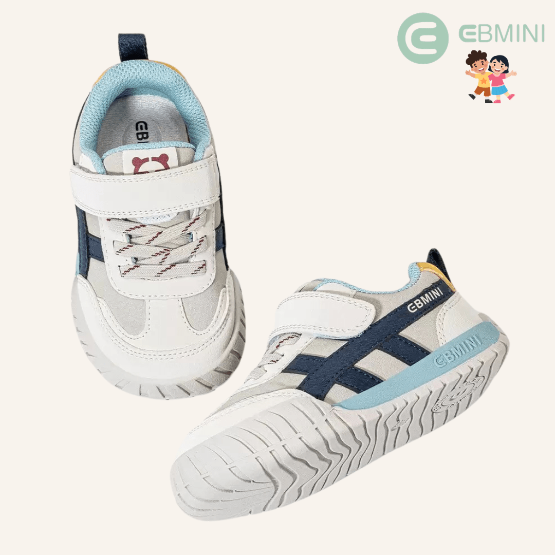 EBMINI® AZE – Sneaker Barefoot per Bambini - Ebmini Italia - Blu - 22 (soletta 14,2 cm)