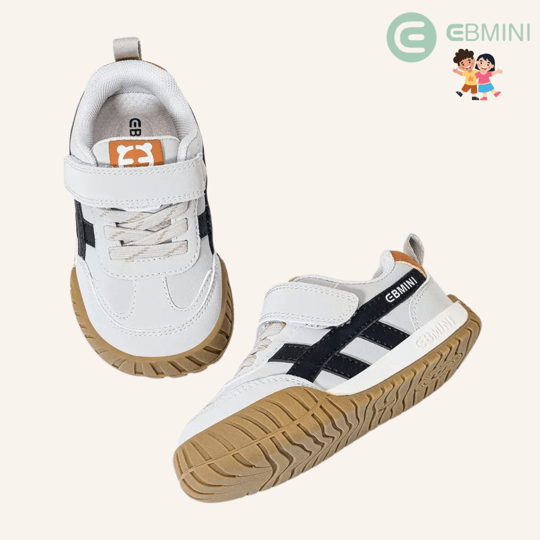 EBMINI® AZE – Sneaker Barefoot per Bambini - Ebmini Italia - Nero - 22 (soletta 14,2 cm)