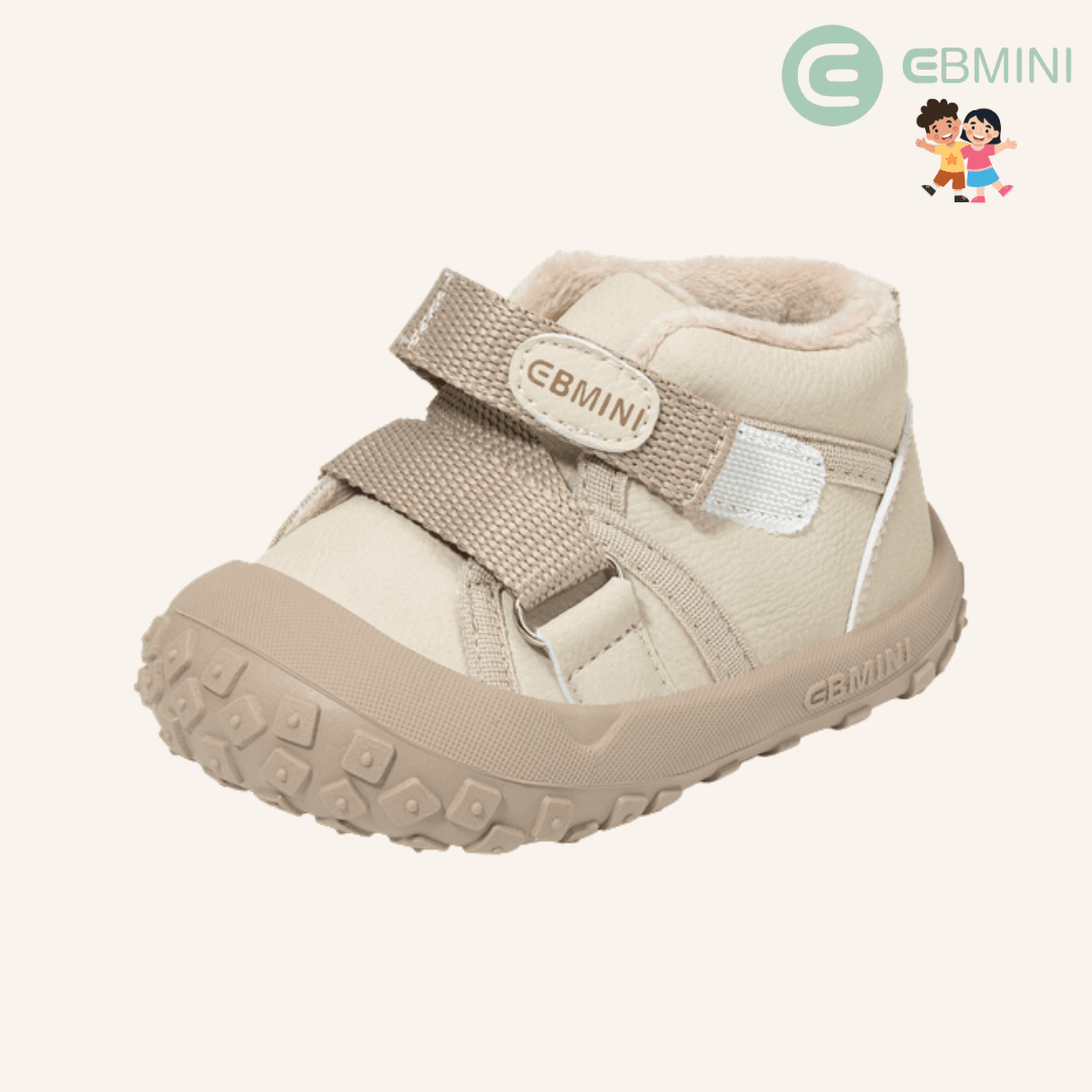 EBMINI® BEM – Scarpe Barefoot Invernali Impermeabili per Bambini - Ebmini Italia - Nero - 16 (soletta 12,2 cm)