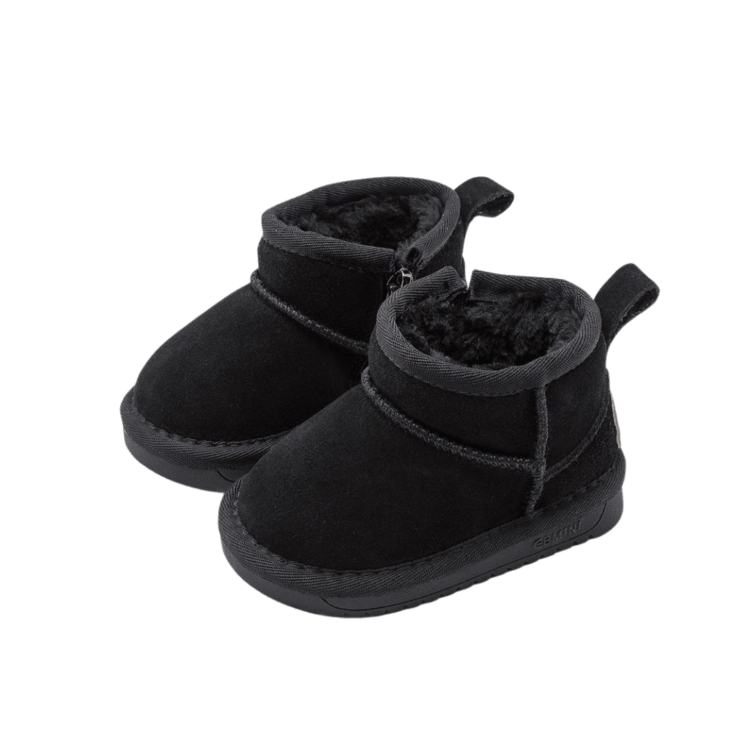 EBMINI® BUBU – Stivaletti Barefoot Invernali Foderati per Bambini - Ebmini Italia - Nero - 16 (soletta 12,5 cm)