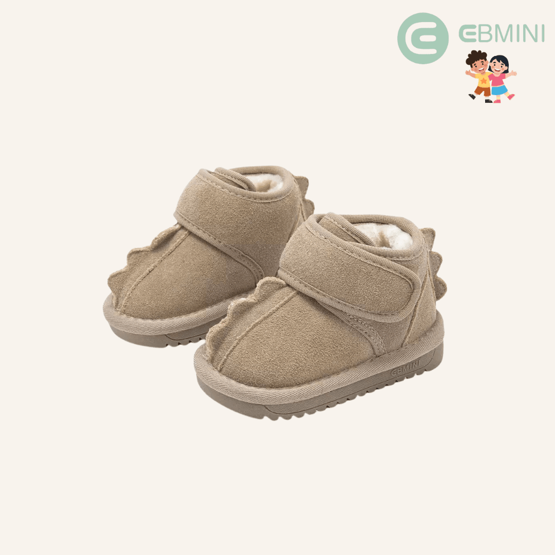 EBMINI® DINOS – Stivaletti Barefoot Invernali Ultraleggeri - Ebmini Italia - Beige - 22