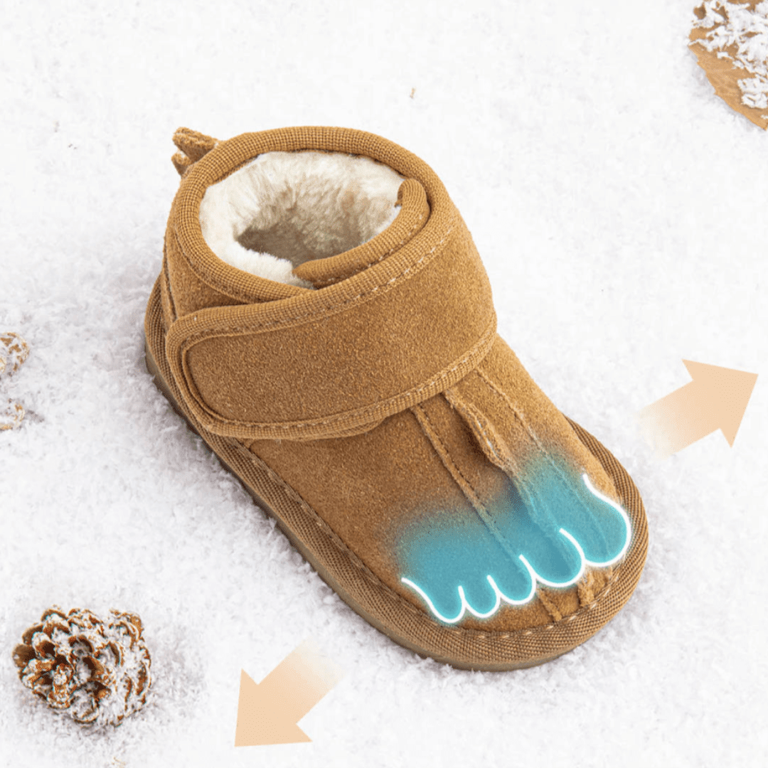 EBMINI® DINOS – Stivaletti Barefoot Invernali Ultraleggeri - Ebmini Italia - Cammello - 22