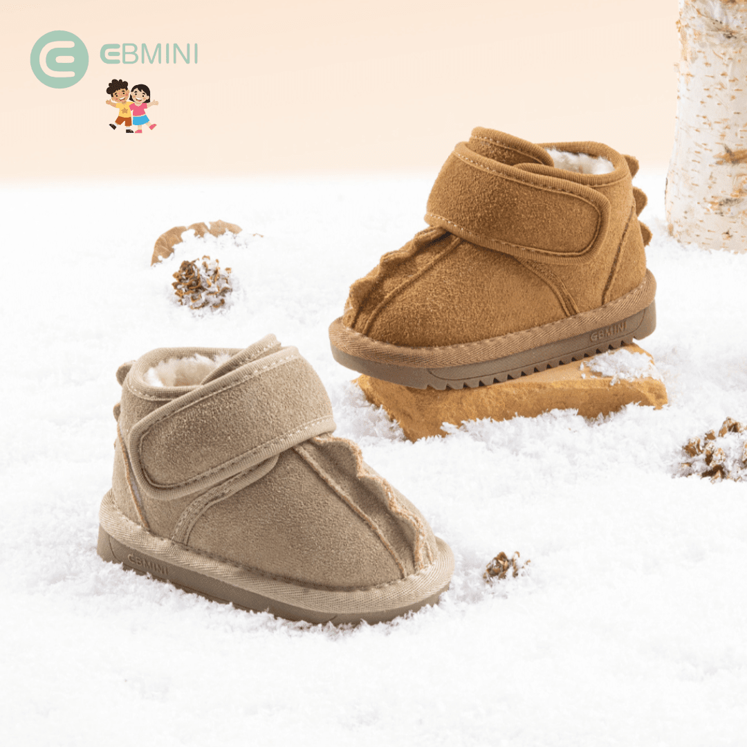 EBMINI® DINOS – Stivaletti Barefoot Invernali Ultraleggeri - Ebmini Italia - Cammello - 22