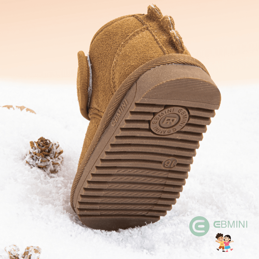 EBMINI® DINOS – Stivaletti Barefoot Invernali Ultraleggeri - Ebmini Italia - Cammello - 22