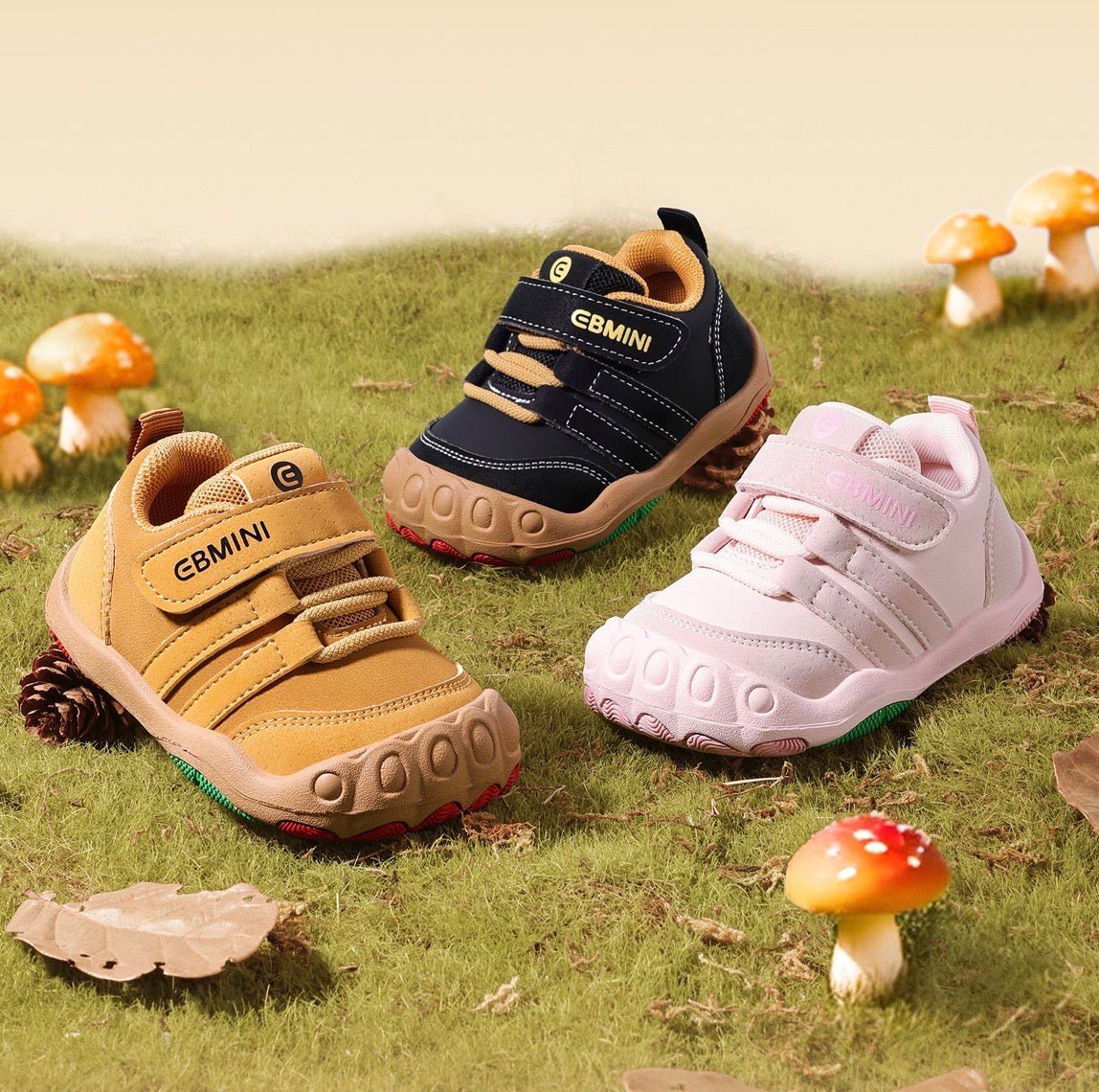 EBMINI® DIT – Sneaker Barefoot per Bambini - Ebmini Italia - Cammello - 18 (soletta 11,8 cm)