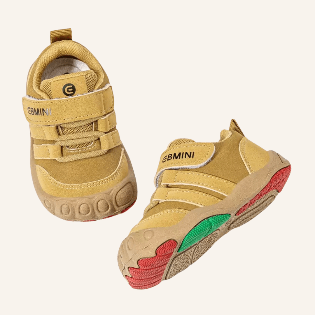 EBMINI® DIT – Sneaker Barefoot per Bambini - Ebmini Italia - Cammello - 18 (soletta 11,8 cm)