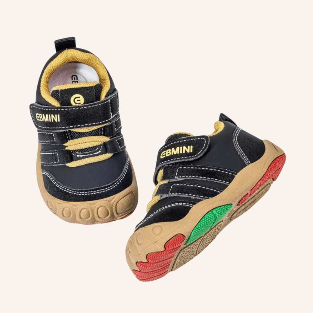EBMINI® DIT – Sneaker Barefoot per Bambini - Ebmini Italia - Nero - 18 (soletta 11,8 cm)