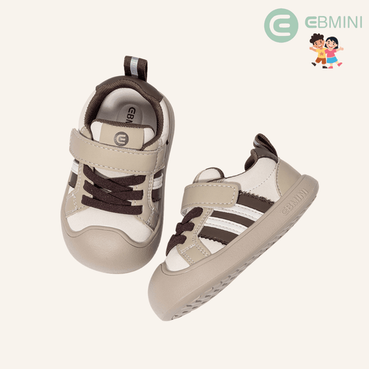 EBMINI® EDER – Sneaker Barefoot Ultraleggere per Bambini - Ebmini Italia - Marrone - 16 (soletta 12,9 cm)