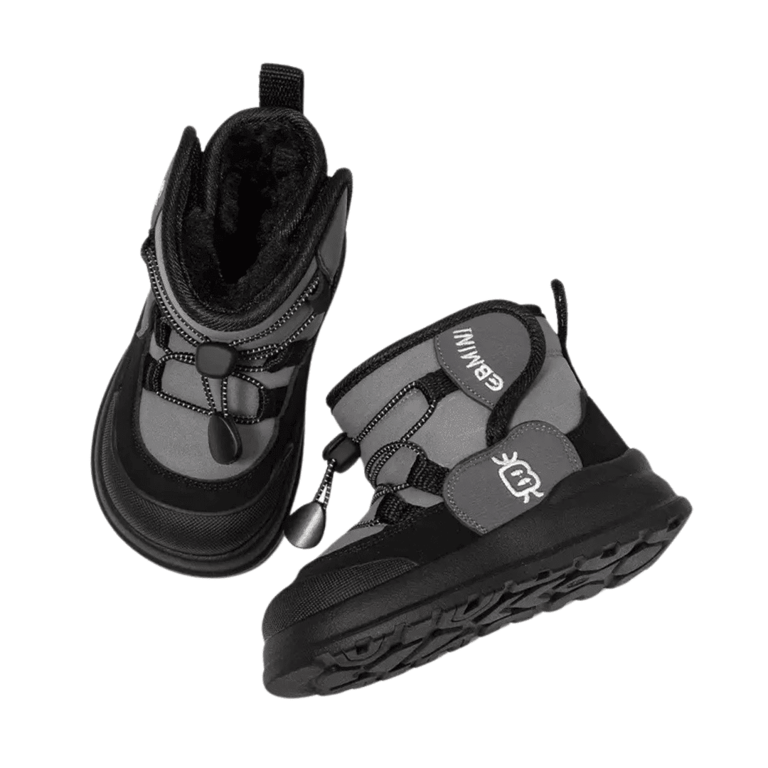 EBMINI® FOZ – Stivaletti Barefoot Impermeabili Foderati per Bambini - Ebmini Italia - Marrone - 22