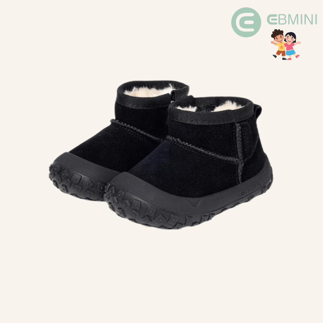 EBMINI® FSY – Stivaletti Barefoot per Bambini - Ebmini Italia - Nero - 22 (soletta 13,4 cm)