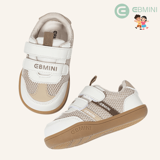 EBMINI® HAW – Sneaker Barefoot per Bambini - Ebmini Italia - Beige - 16 (soletta 12,0 cm)
