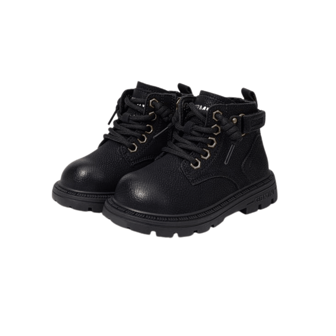 EBMINI® HIN – Stivaletti Barefoot Impermeabili per Bambini - Ebmini Italia - Nero - 22