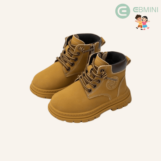 EBMINI® KIKI – Stivaletti Barefoot Invernali Impermeabili e Caldi - Ebmini Italia - Cammello - 22 (soletta 14,5 cm)