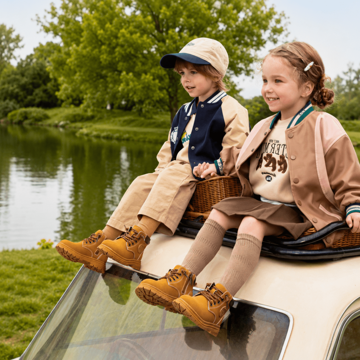 EBMINI® KOKO – Stivaletti Barefoot Impermeabili per Bambini - Ebmini Italia - 16 (soletta 12,5 cm) -