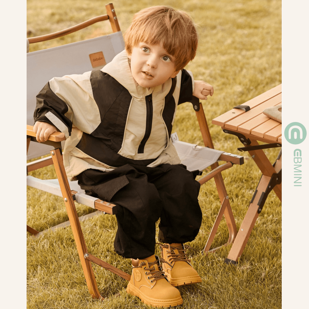 EBMINI® KOKO – Stivaletti Barefoot Impermeabili per Bambini - Ebmini Italia - 16 (soletta 12,5 cm) -