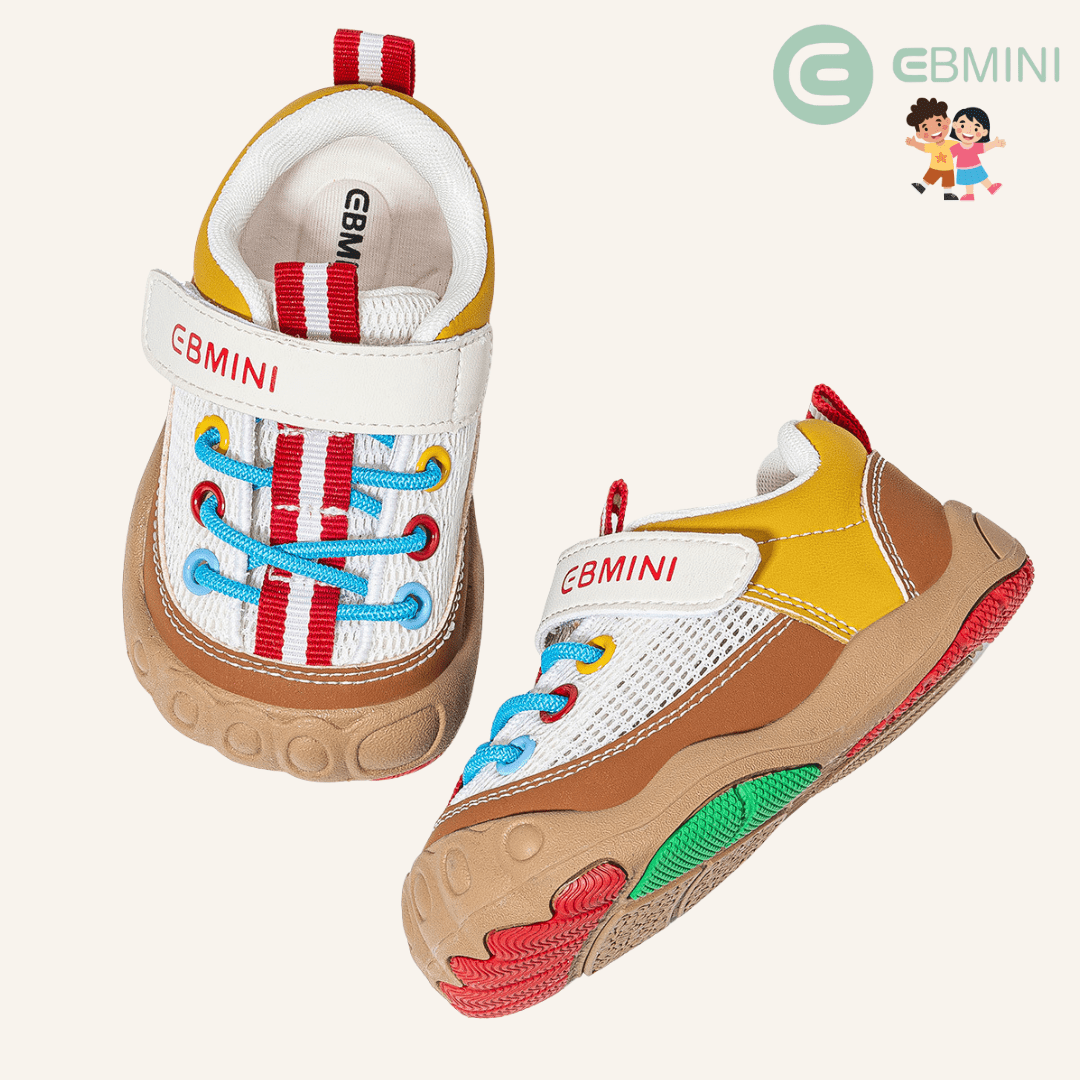 EBMINI® KORIOLI – Sneaker Barefoot per Bambini - Ebmini Italia - Bianco - 18 (soletta 12 cm)