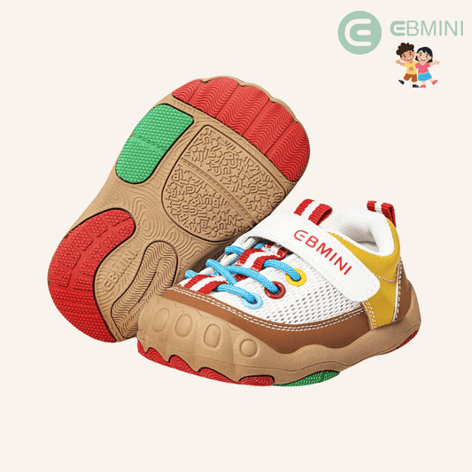 EBMINI® KORIOLI – Sneaker Barefoot per Bambini - Ebmini Italia - Beige - 18 (soletta 12 cm)