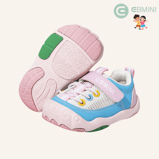 EBMINI® KORIOLI – Sneaker Barefoot per Bambini - Ebmini Italia - Rosa - 18 (soletta 12 cm)