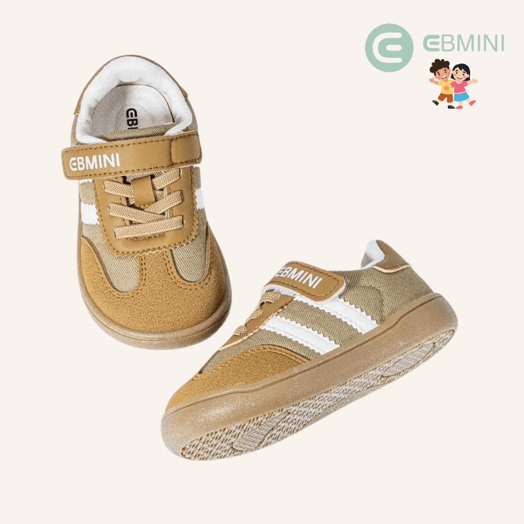 EBMINI® LAB – Sneaker Barefoot per Bambini - Ebmini Italia - Beige - 22 (soletta 14,0 cm)