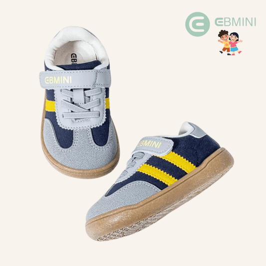 EBMINI® LAB – Sneaker Barefoot per Bambini - Ebmini Italia - Blu - 22 (soletta 14,0 cm)