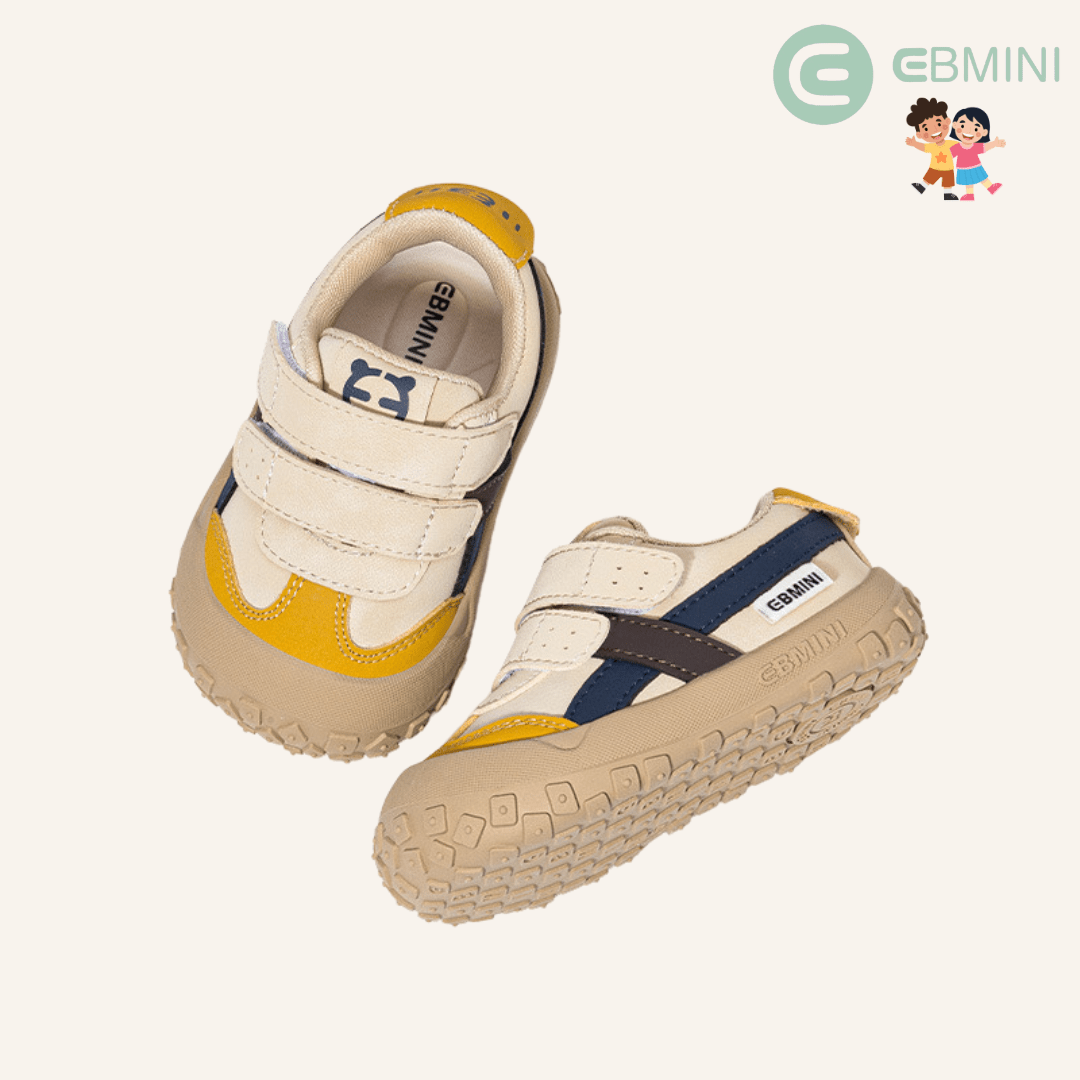 EBMINI® LEM – Sneaker Barefoot Ultraleggere per Bambini - Ebmini Italia - Beige - 16 (soletta 12,5 cm)