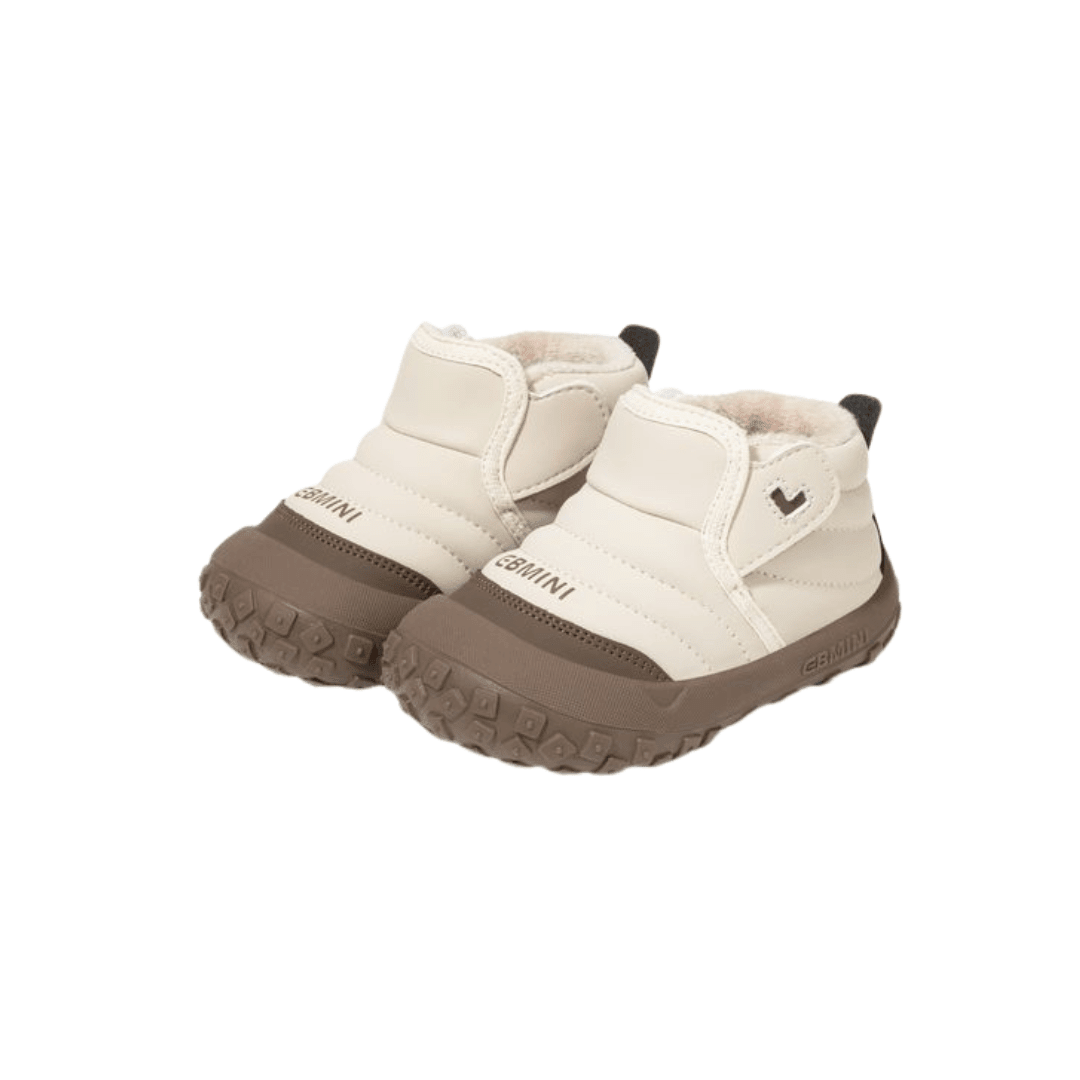 EBMINI® LER – Stivaletti Barefoot Impermeabili per Bambini - Ebmini Italia - Marrone - 16 (soletta 12,8 cm)