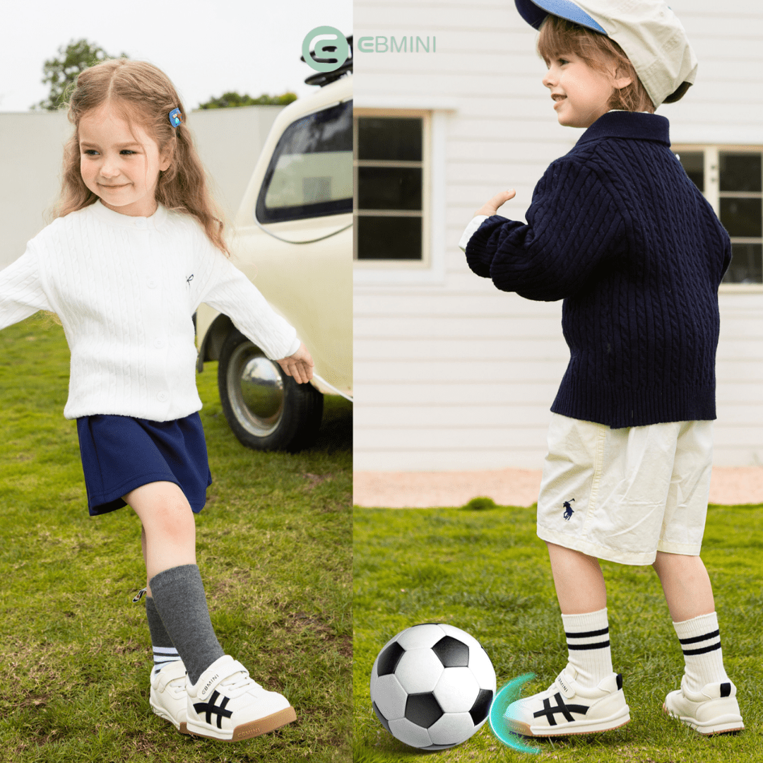 EBMINI® LIO – Sneaker Barefoot Ultraleggere per Bambini - Ebmini Italia - Blu - 16 (soletta 12,5 cm)