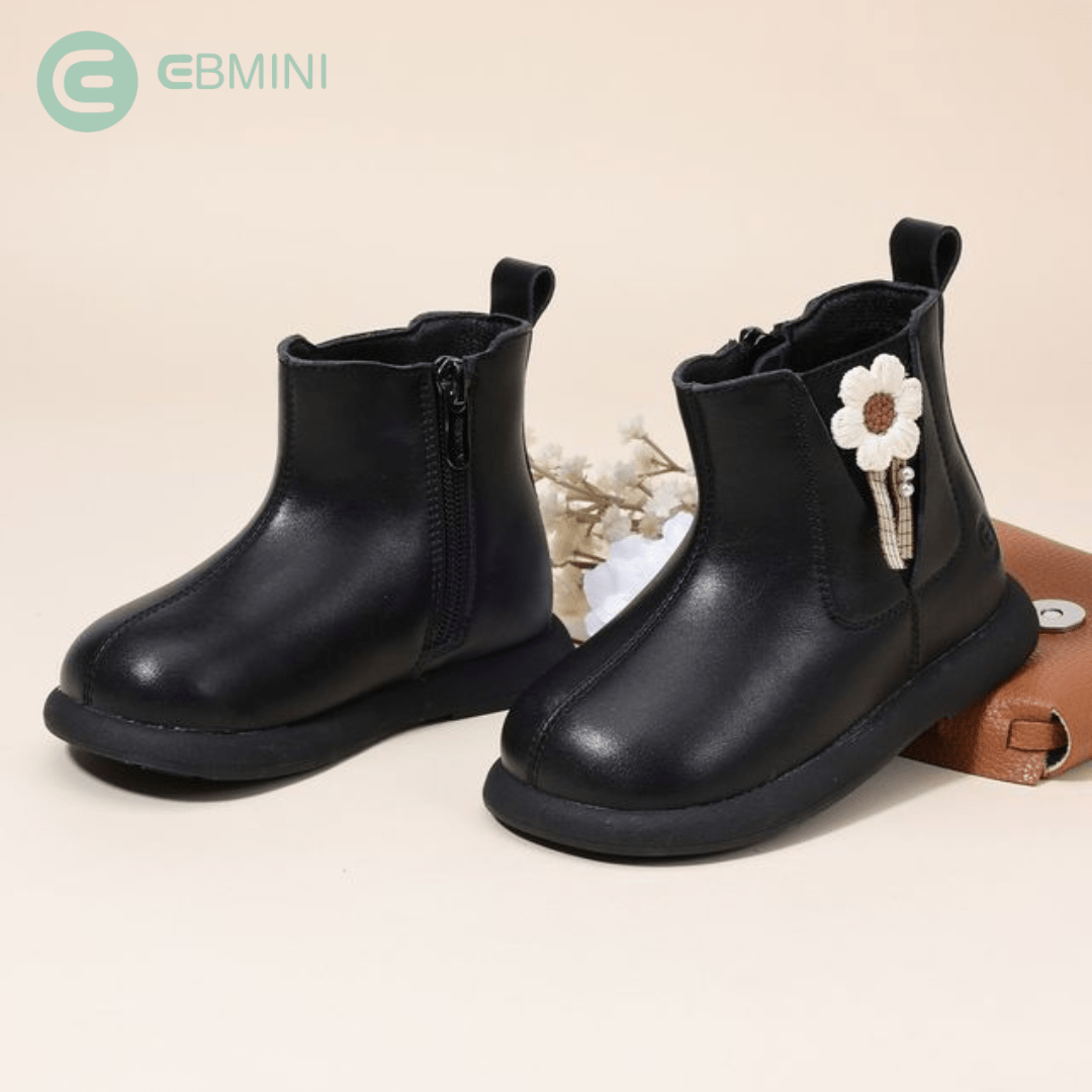 EBMINI® MARG – Stivaletti Barefoot Impermeabili Foderati per Bambini - Ebmini Italia - Bianco - 22 (soletta 13,9 cm)