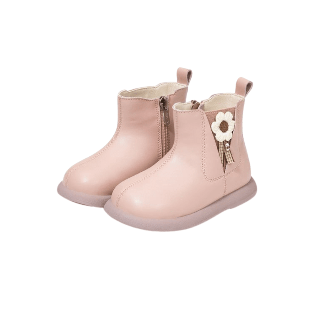 EBMINI® MARG – Stivaletti Barefoot Impermeabili Foderati per Bambini - Ebmini Italia - Bianco - 22 (soletta 13,9 cm)