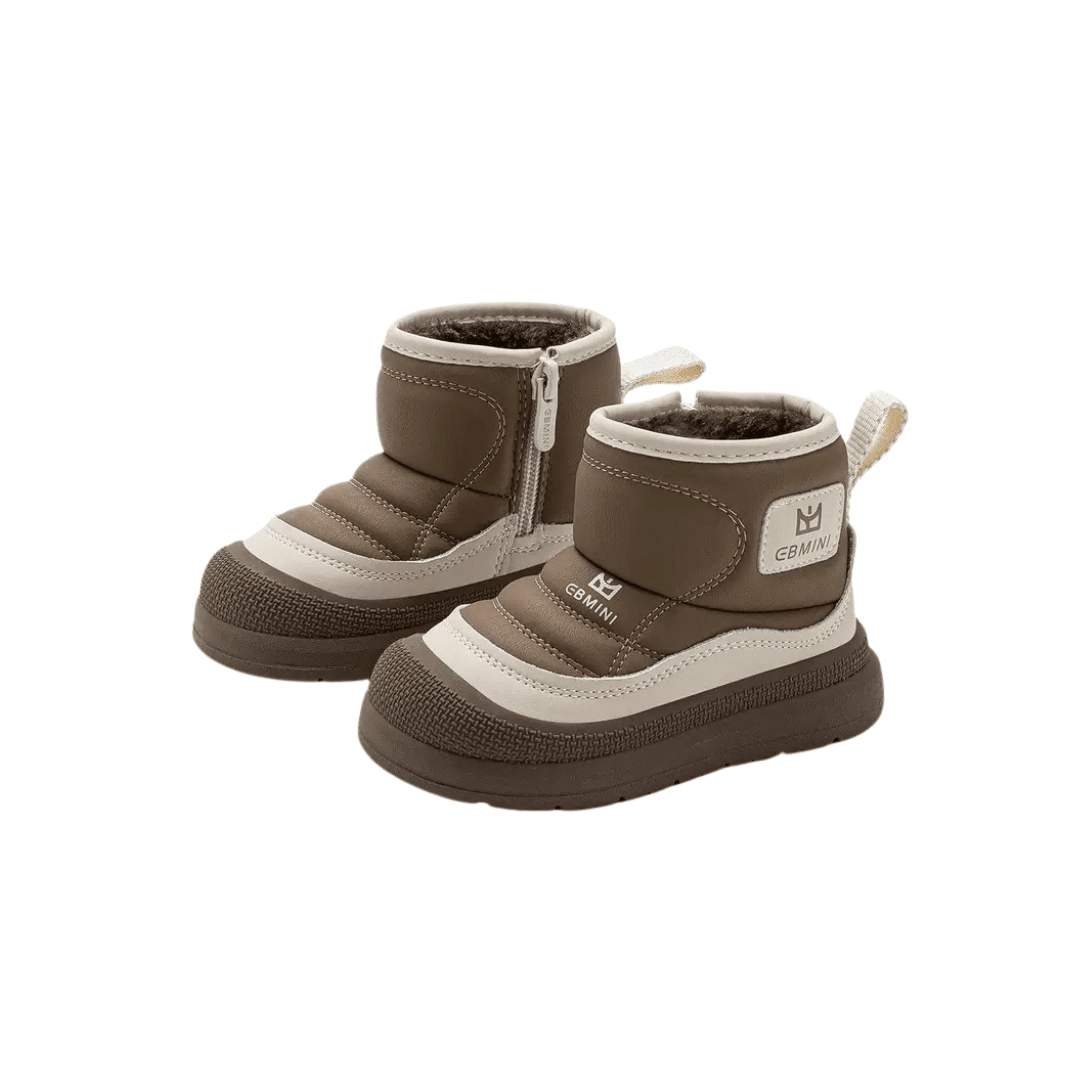 EBMINI® NEVI – Stivaletti Barefoot Impermeabili - Ebmini Italia - Marrone - 22 (soletta 14,5 cm)