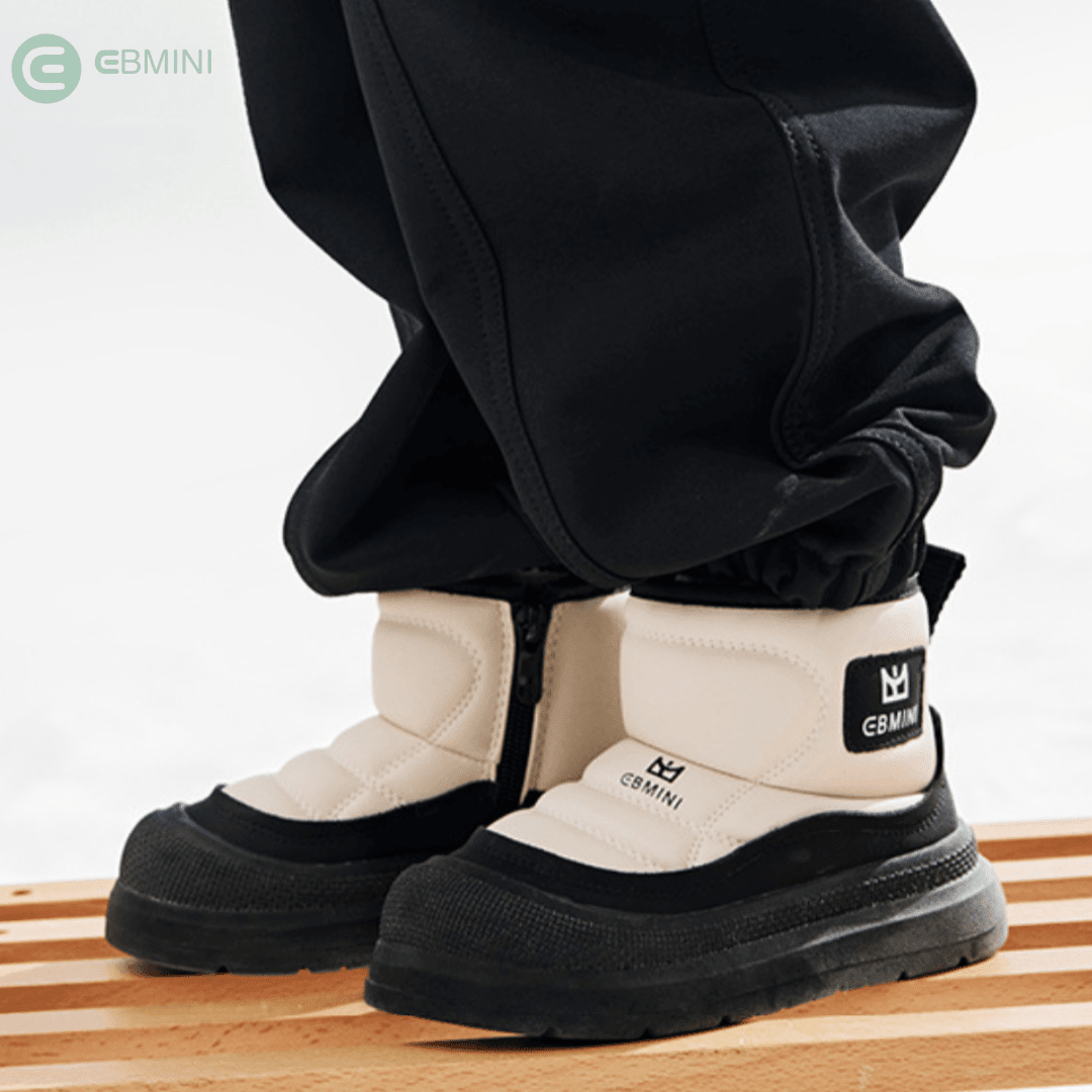 EBMINI® NEVI – Stivaletti Barefoot Impermeabili - Ebmini Italia - Marrone - 22 (soletta 14,5 cm)