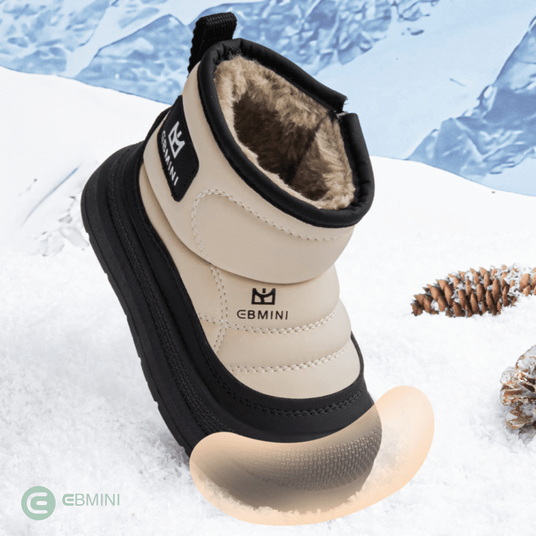 EBMINI® NEVI – Stivaletti Barefoot Impermeabili - Ebmini Italia - Marrone - 22 (soletta 14,5 cm)