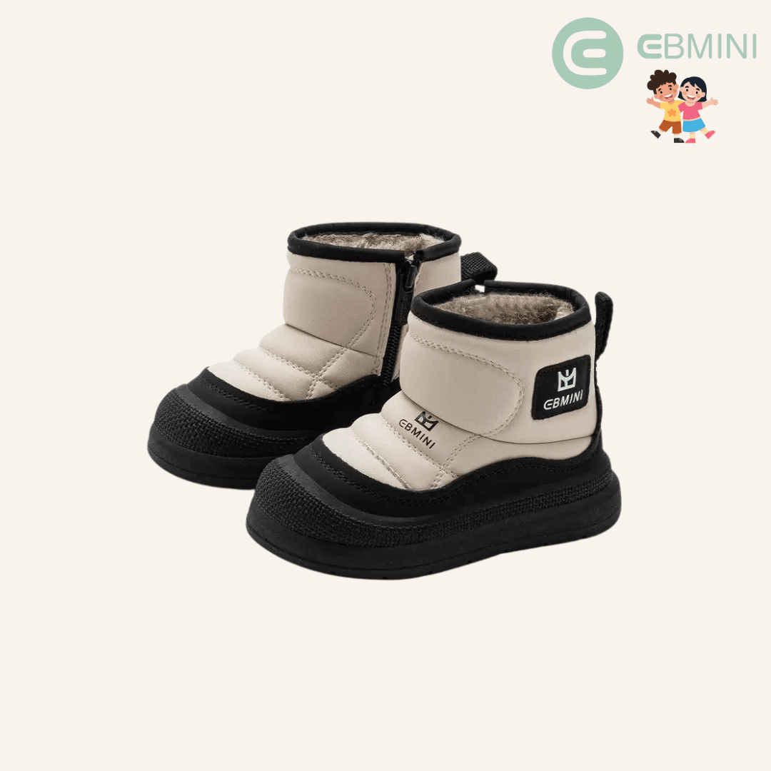 EBMINI® NEVI – Stivaletti Barefoot Impermeabili - Ebmini Italia - Nero - 22 (soletta 14,5 cm)