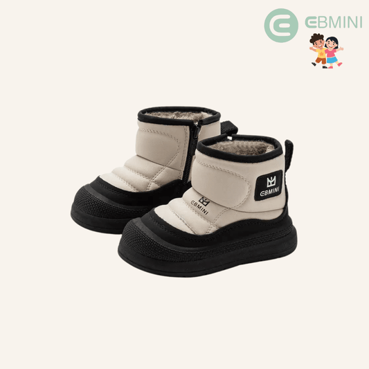 EBMINI® NEVI – Stivaletti Barefoot Impermeabili - Ebmini Italia - Nero - 22 (soletta 14,5 cm)
