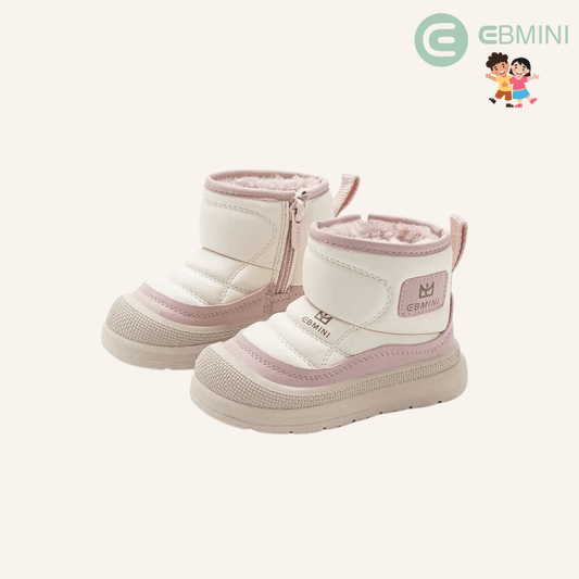 EBMINI® NEVI – Stivaletti Barefoot Impermeabili - Ebmini Italia - Rosa - 22 (soletta 14,5 cm)