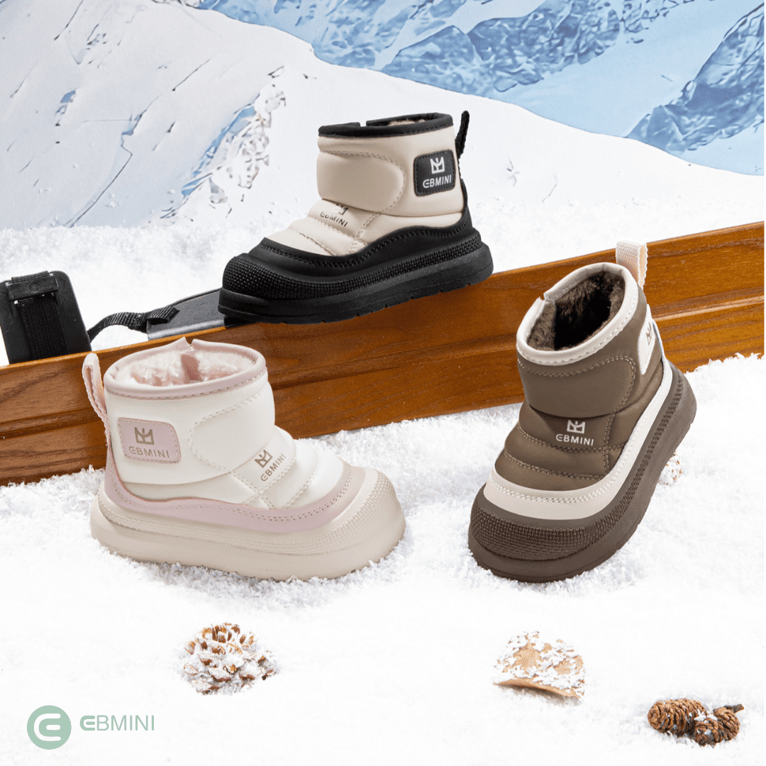 EBMINI® NEVI – Stivaletti Barefoot Impermeabili - Ebmini Italia - Marrone - 22 (soletta 14,5 cm)