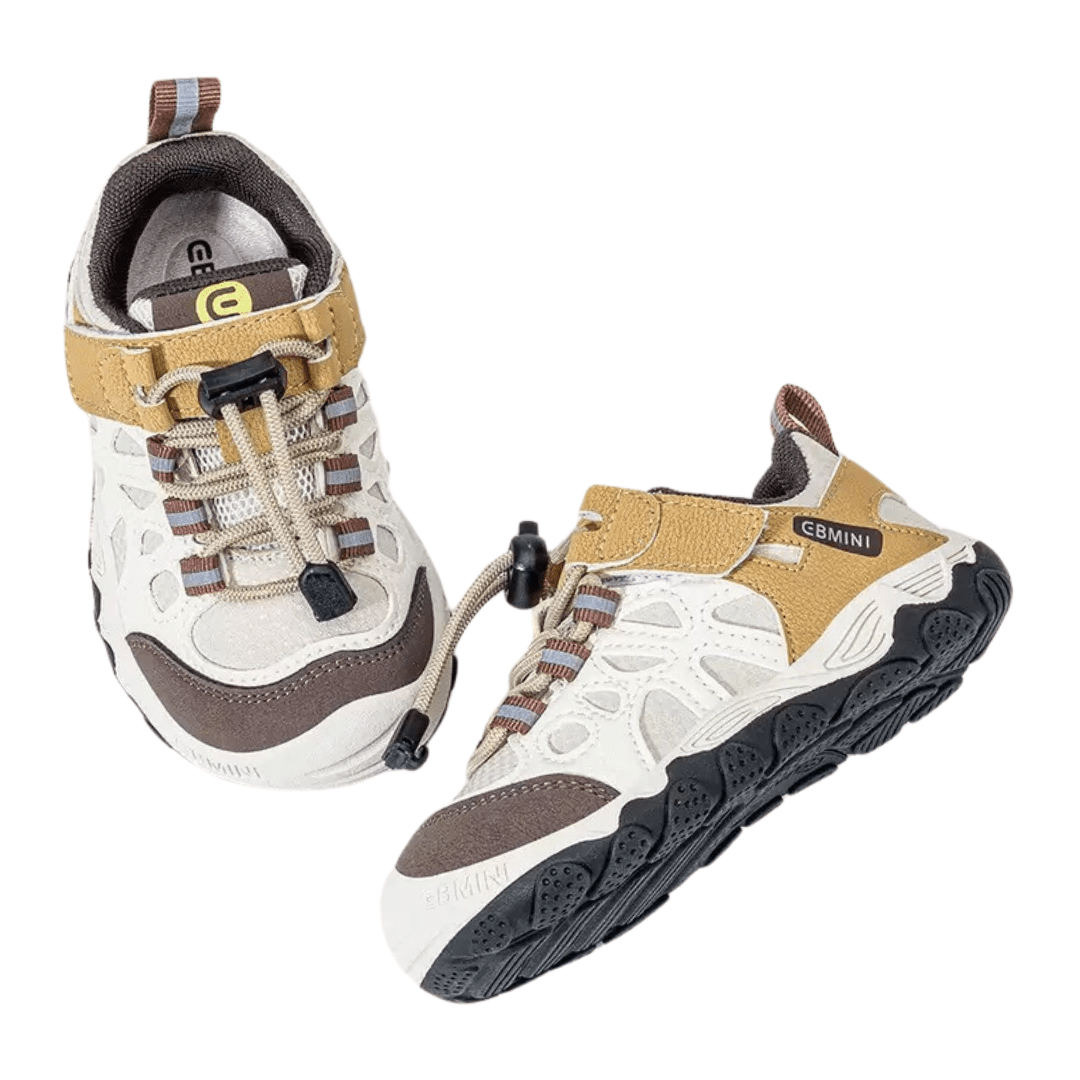 EBMINI® OTB – Scarpe Barefoot da Trekking Impermeabili per Bambini - Ebmini Italia - Nero - 22 (soletta 14,3 cm)