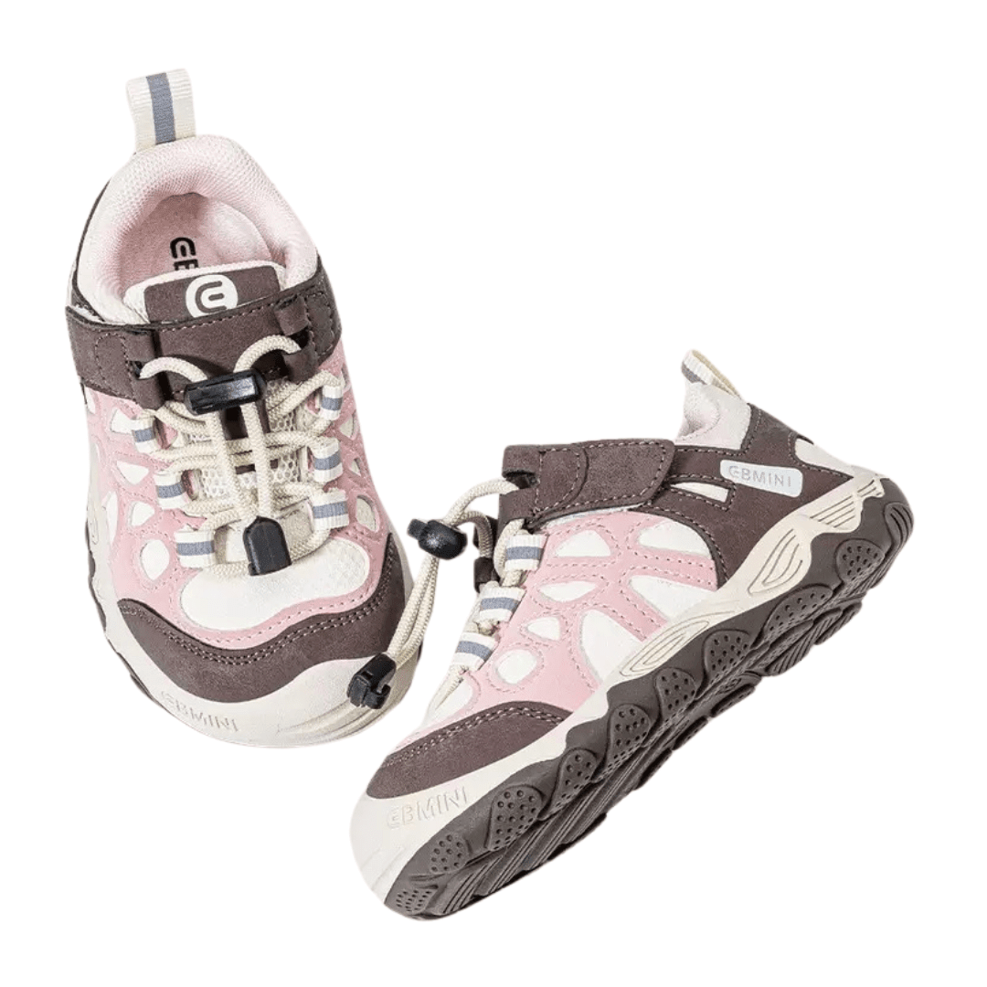 EBMINI® OTB – Scarpe Barefoot da Trekking Impermeabili per Bambini - Ebmini Italia - Nero - 22 (soletta 14,3 cm)
