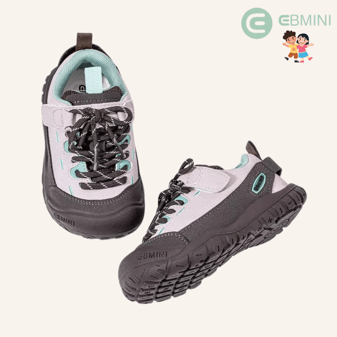 EBMINI® OTD – Scarpe Barefoot da Trekking Impermeabili per Bambini - Ebmini Italia - Rosa - 22-1