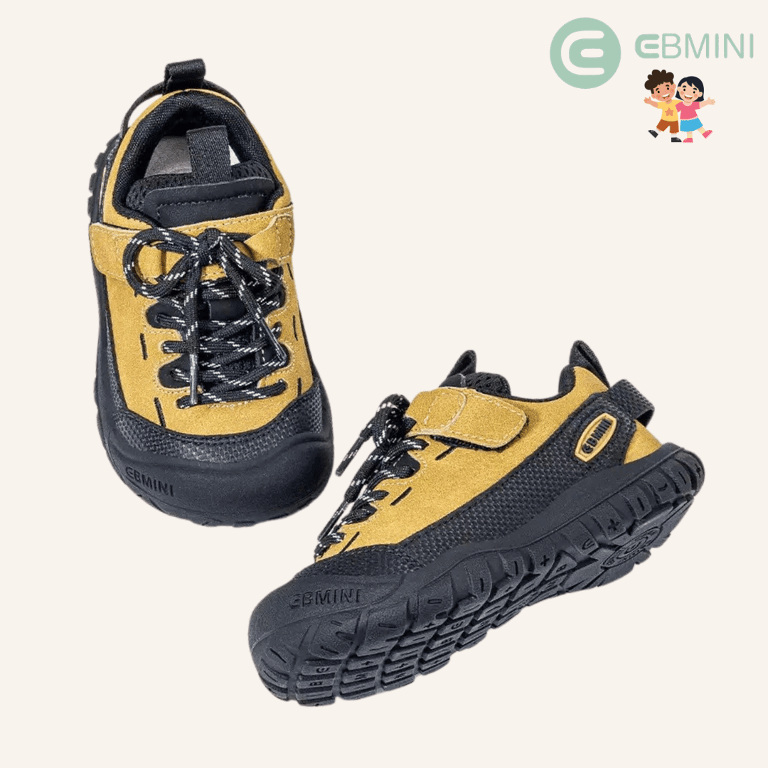 EBMINI® OTD – Scarpe Barefoot da Trekking Impermeabili per Bambini - Ebmini Italia - Giallo - 22-1