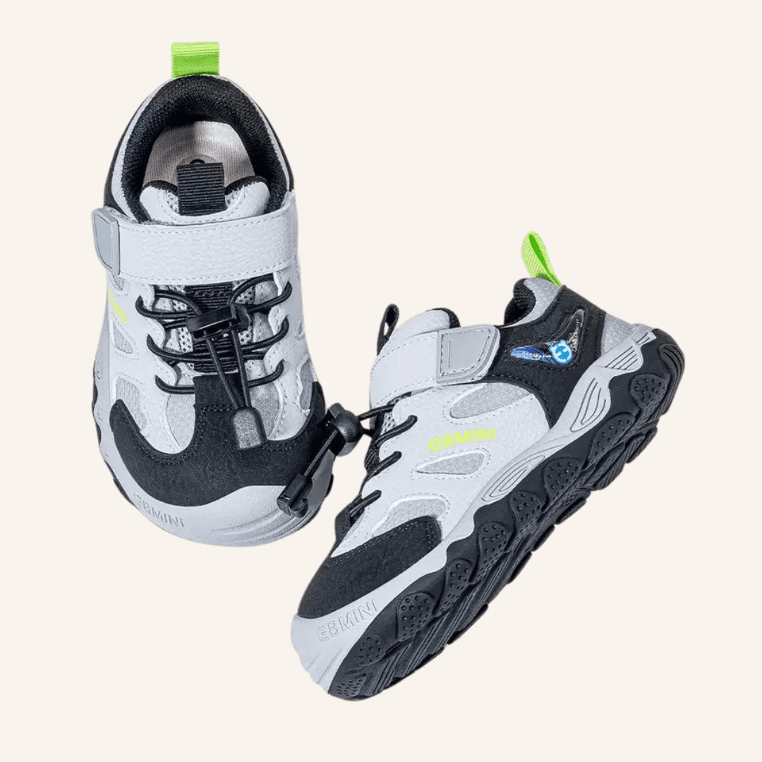 EBMINI® OTW – Sneaker Barefoot per Bambini - Ebmini Italia - Nero - 22 (soletta 14,2 cm)