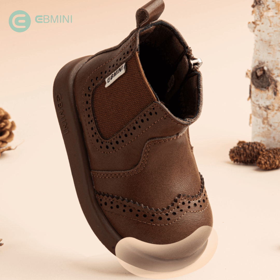 EBMINI® PARI' – Stivaletti Chelsea Barefoot per Bambini - Ebmini Italia - Nero - 16