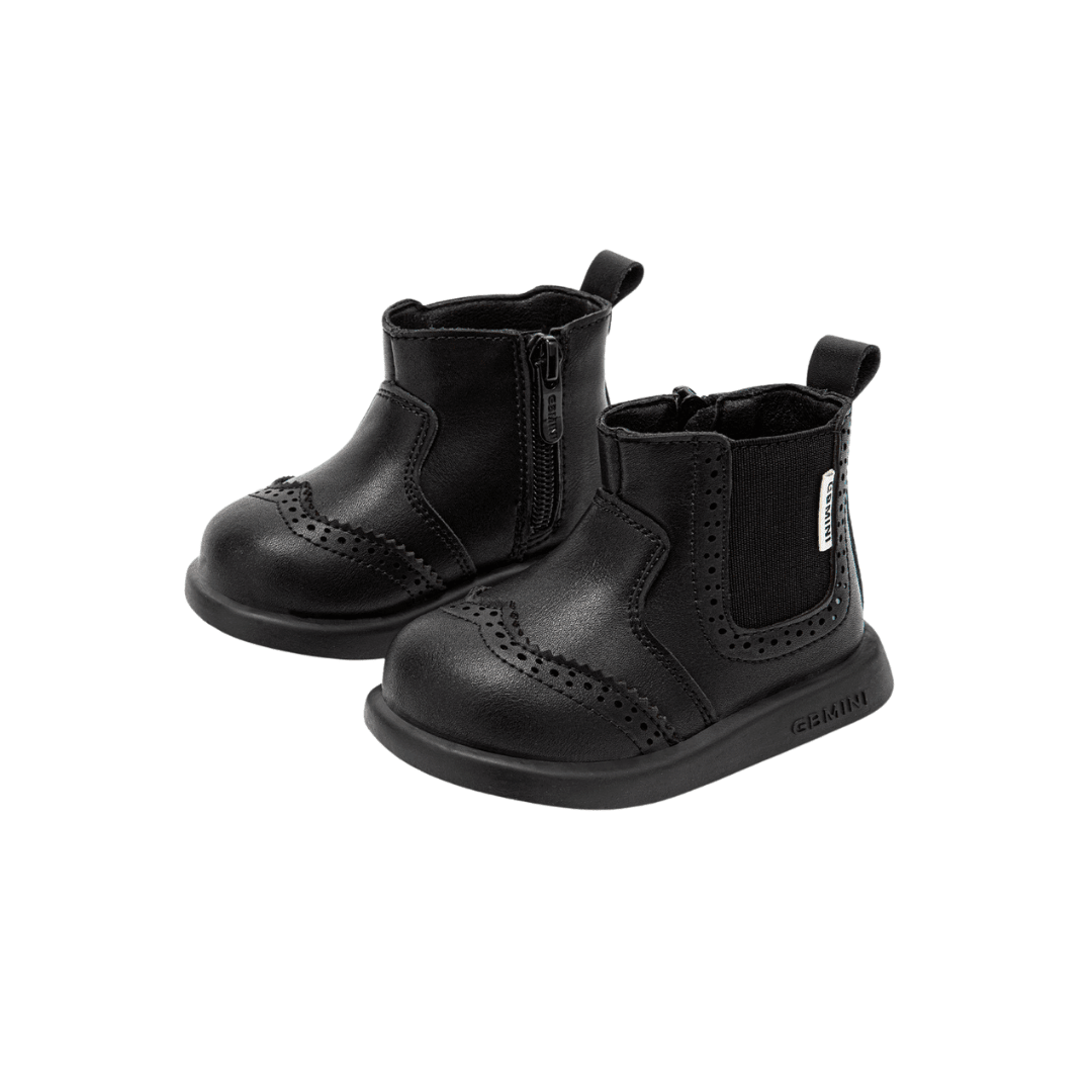 EBMINI® PARI' – Stivaletti Chelsea Barefoot per Bambini - Ebmini Italia - Nero - 16