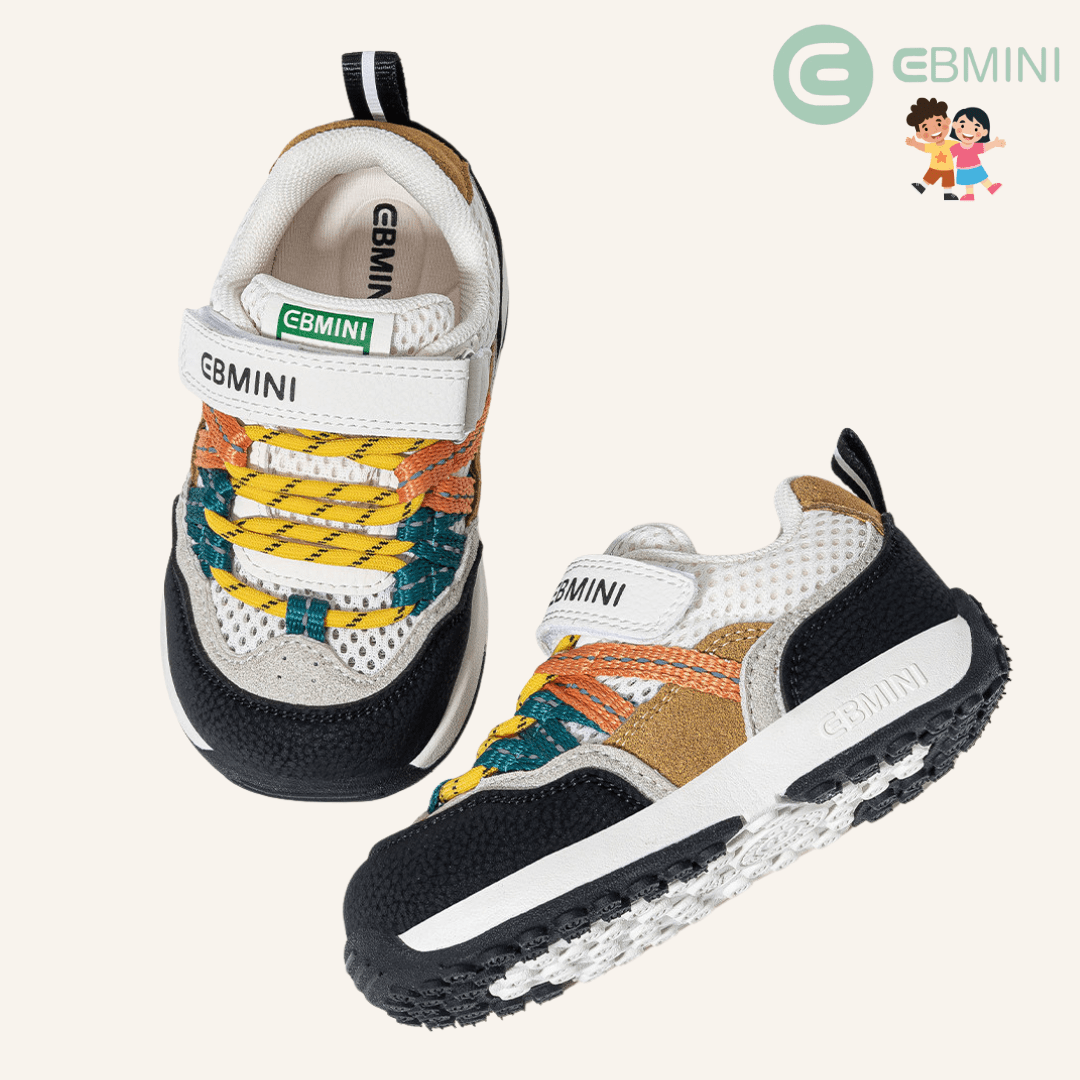 EBMINI® PIMI – Sneaker Barefoot per Bambini - Ebmini Italia - Nero - 22 (soletta 14,4 cm)